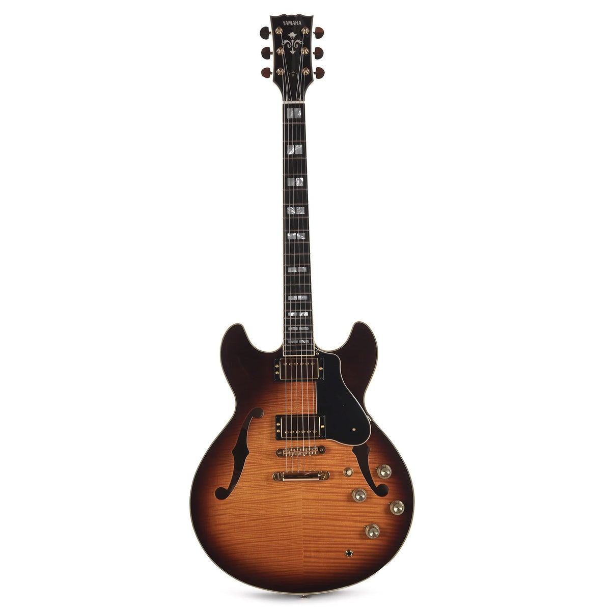 Yamaha SA2200 Semi-Hollow Electric Guitar Violin Sunburst - View 4 | MusicMarket