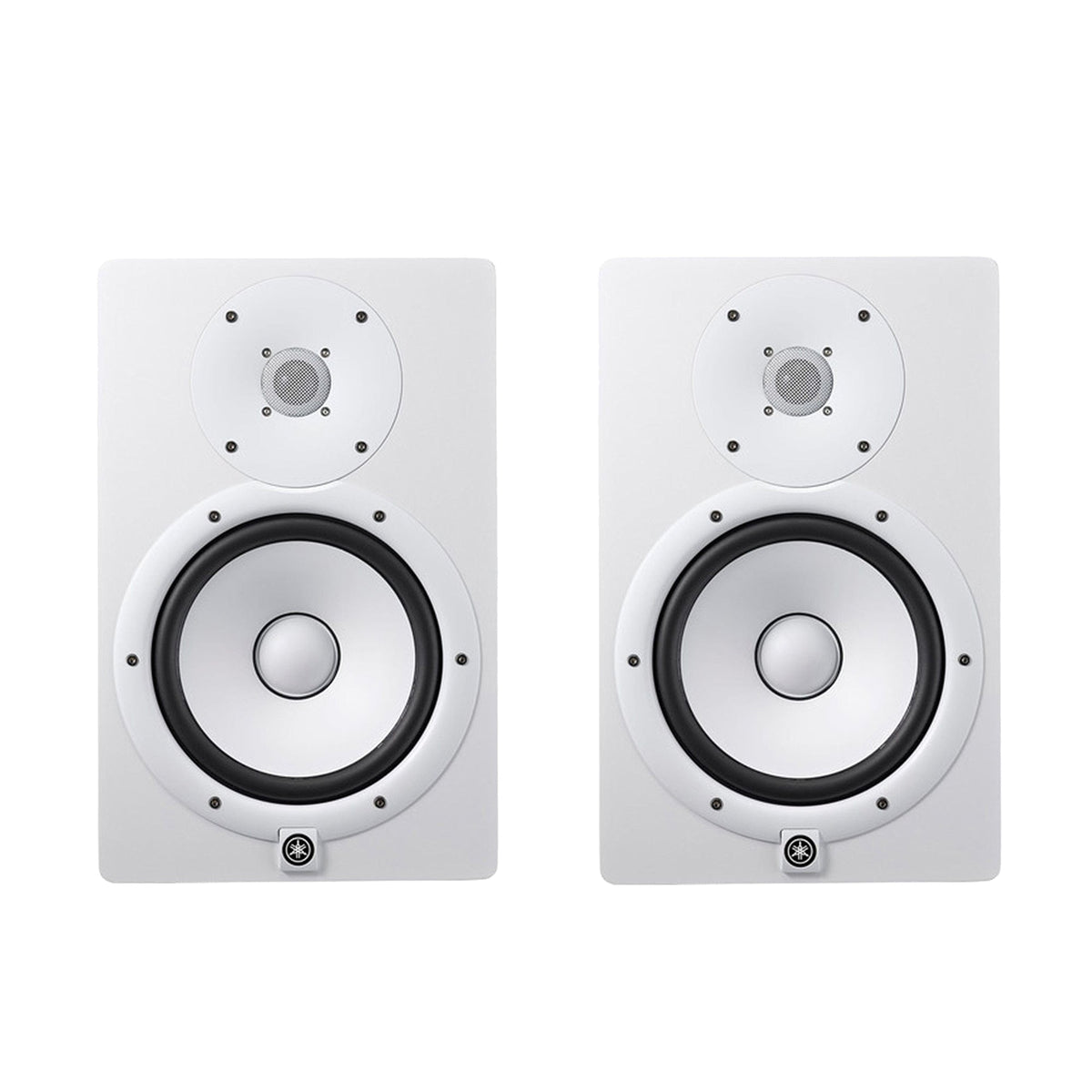 Yamaha HS8i 8" Bi-amplified Studio Monitor White Pair Bundle - MusicMarket