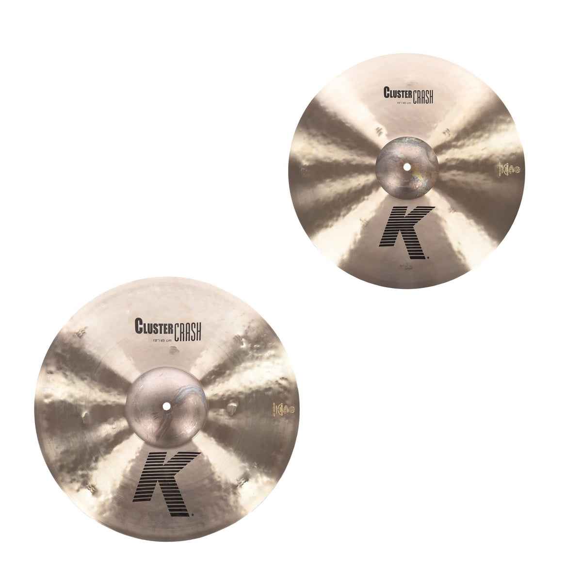 Zildjian 16/18" K Cluster Crash Cymbal Set (2-Pack Bundle) - MusicMarket