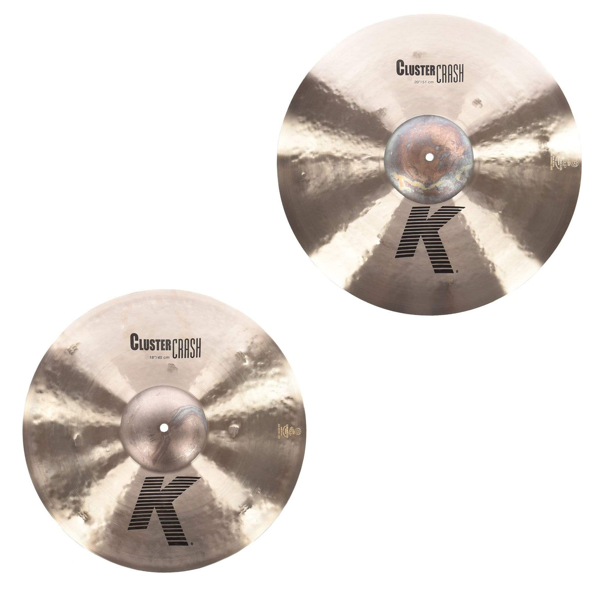 Zildjian 18/20" K Cluster Crash Cymbal Set (2-Pack Bundle) - MusicMarket