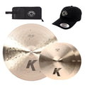Zildjian 16/24" K Light Hi-Hat & Ride Cymbal Set w/CDE Logo Hat & Stick Bag - MusicMarket