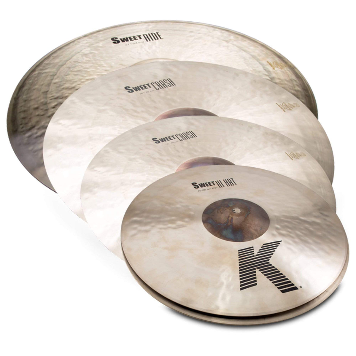 Zildjian 15/17/19/21" K Sweet Cymbal Set (4-Pack Bundle) - MusicMarket